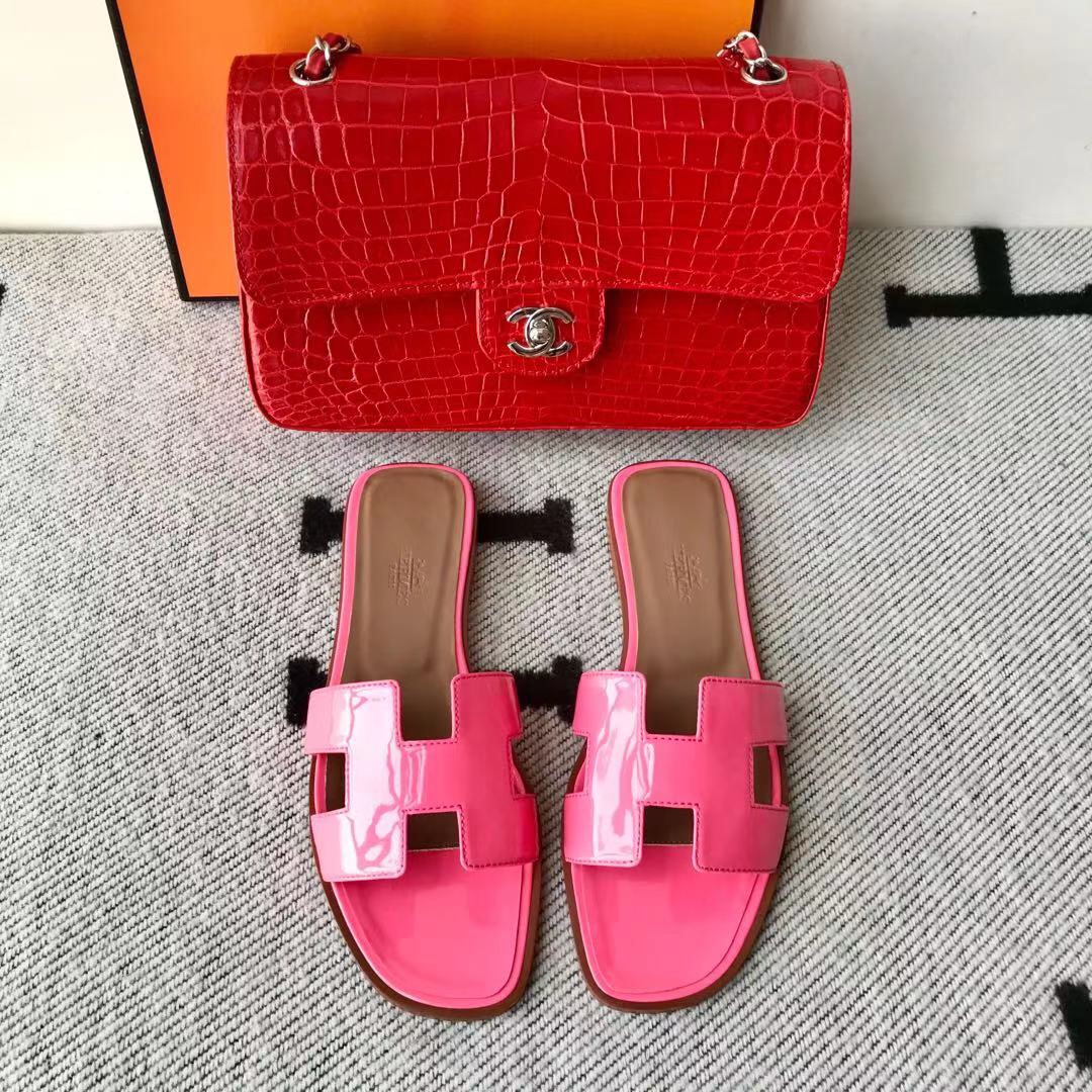 에르메스 올수공 오란 슬리퍼 샌들 페이던트 22